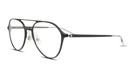 Mont Blanc MB0195O Black glasses - Black - Angle View