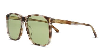 Gucci GG1041S Tortoise, Beige glasses - Tortoise / Beige - Angle View