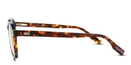 Alexander McQueen McQ MQ0329O Tortoise, Blue glasses - Tortoise / Blue - Side View