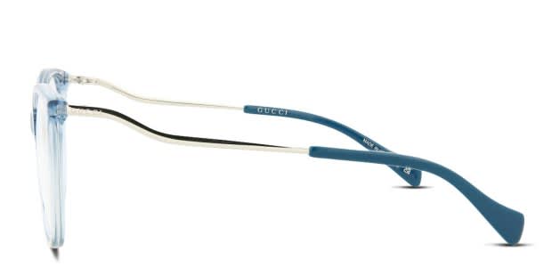 Gucci GG1007O Blue, Clear Prescription Eyeglasses display picture 3