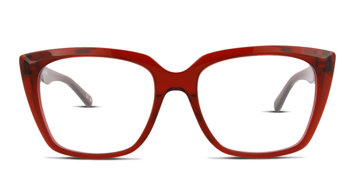 Balenciaga BB0062O Red glasses - Red - Frontal View