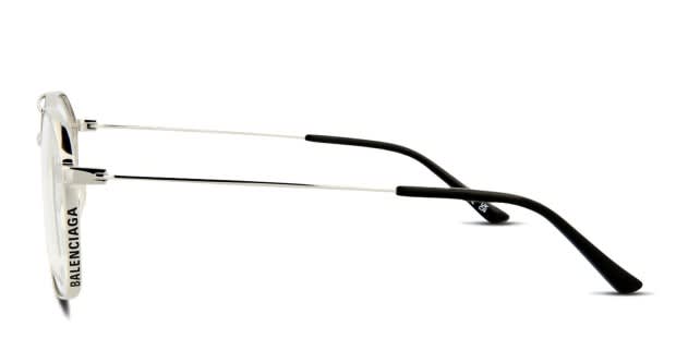 Balenciaga BB0199O Silver Prescription Eyeglasses Balenciaga BB0199O Silver Prescription Eyeglasses