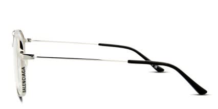 Balenciaga BB0199O Silver glasses - Silver - Side View