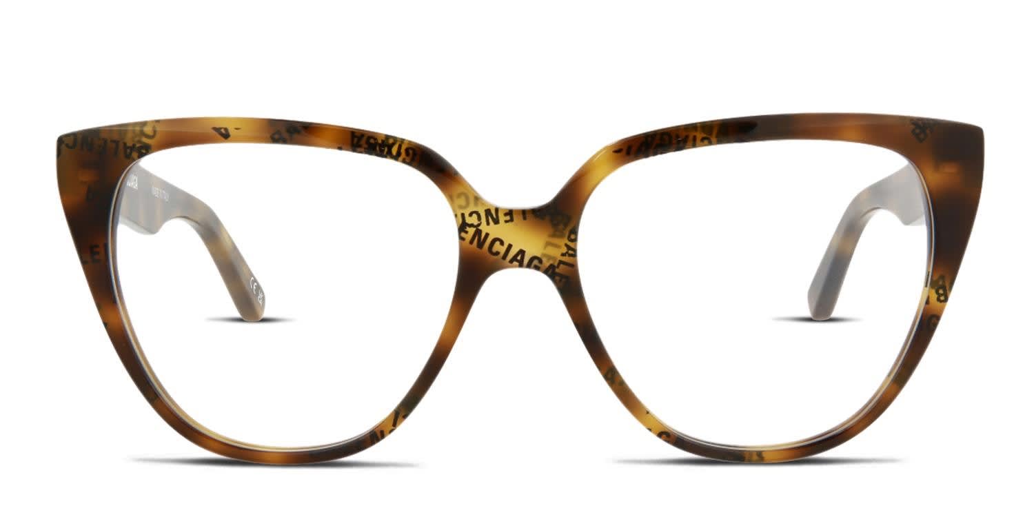 Balenciaga BB0129O Tortoise glasses - Tortoise - Frontal View