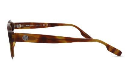 Mont Blanc MB0201S Tortoise glasses - Tortoise - Side View