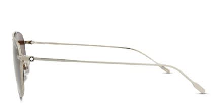Mont Blanc MB0211S Silver glasses - Silver - Side View