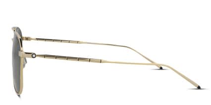 Mont Blanc MB0214S Gold glasses - Gold - Side View