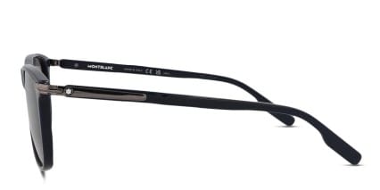 Mont Blanc MB0216S Blue glasses - Blue - Side View