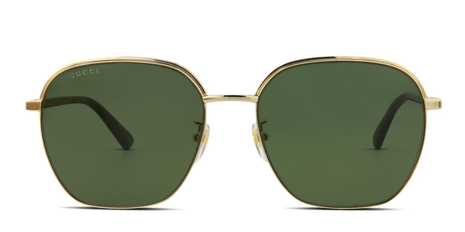 Gucci GG1100SA Gold, Green glasses - Gold / Green - Frontal View