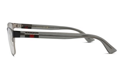 Gucci GG0750O Gray, Silver glasses - Gray / Silver - Side View