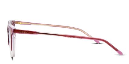 Gucci GG1214O Purple, Clear glasses - Purple / Clear - Side View