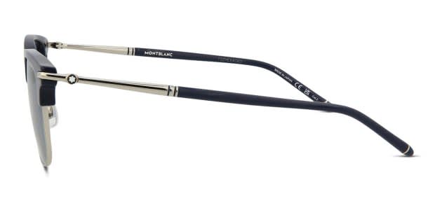 Mont Blanc MB0242S Blue, Silver Prescription Sunglasses