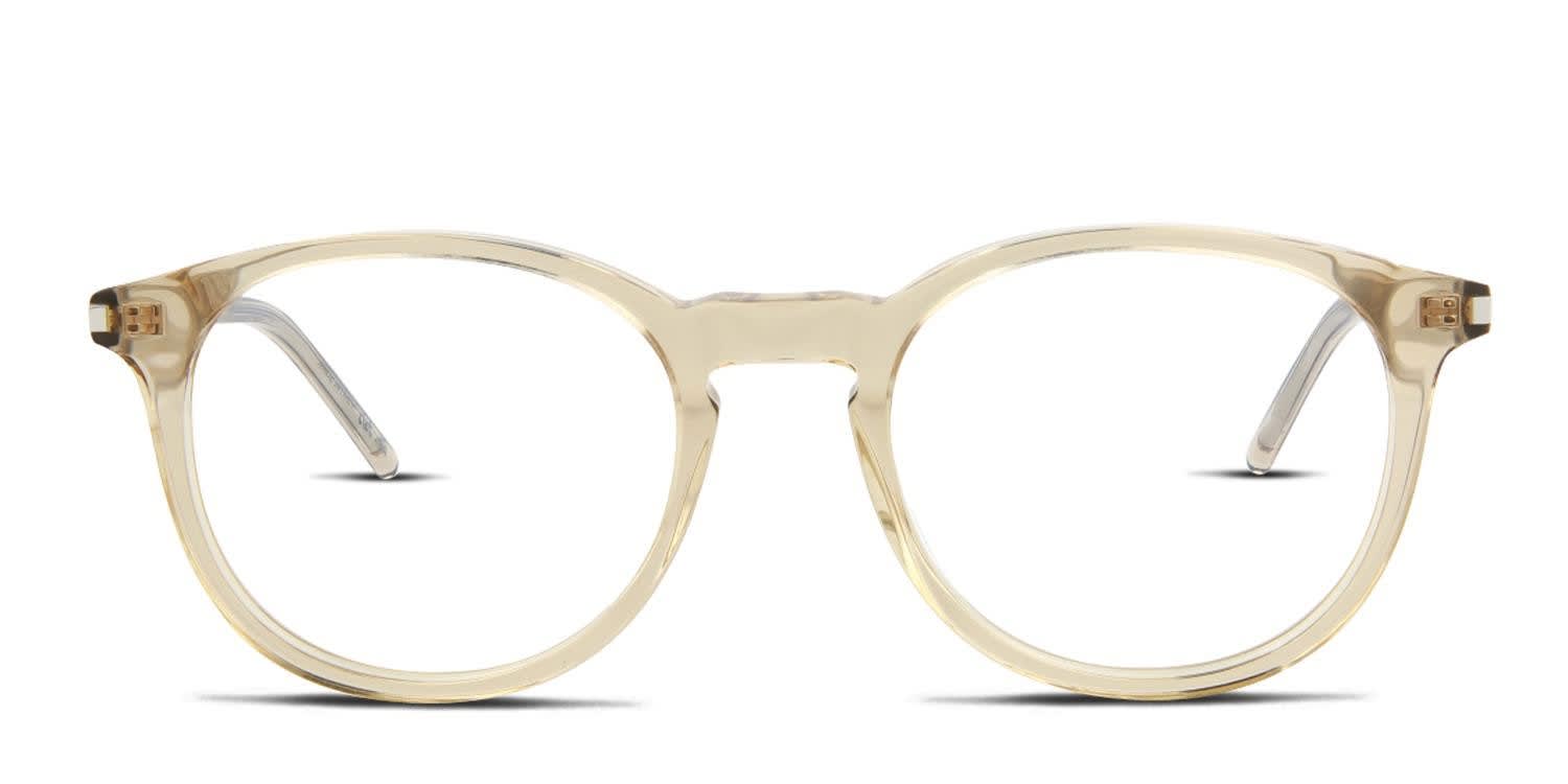 Saint Laurent SL 106 Brown, Clear glasses - Brown / Clear - Frontal View