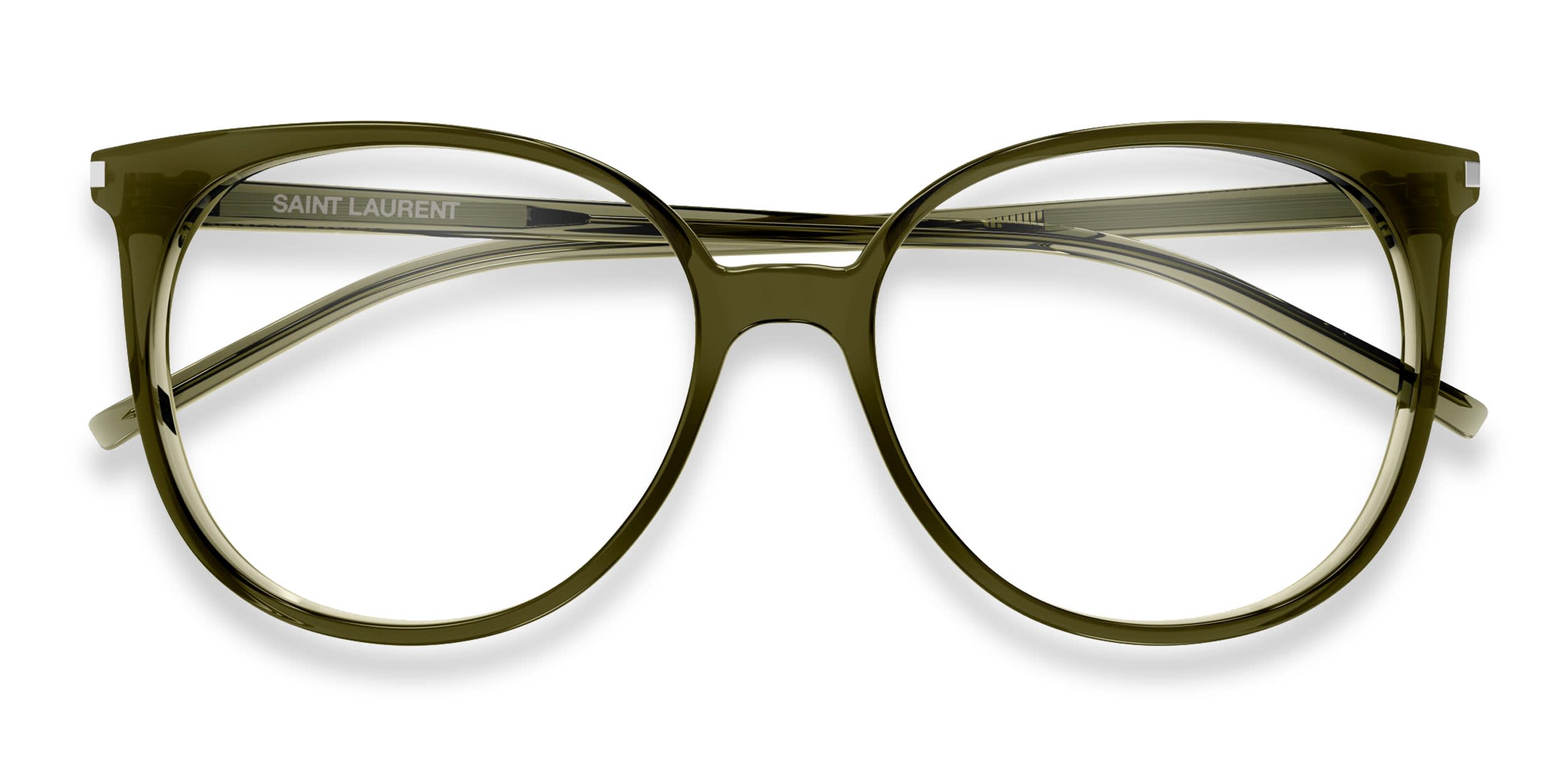 Saint Laurent SL39 Green glasses - Green - Frontal View