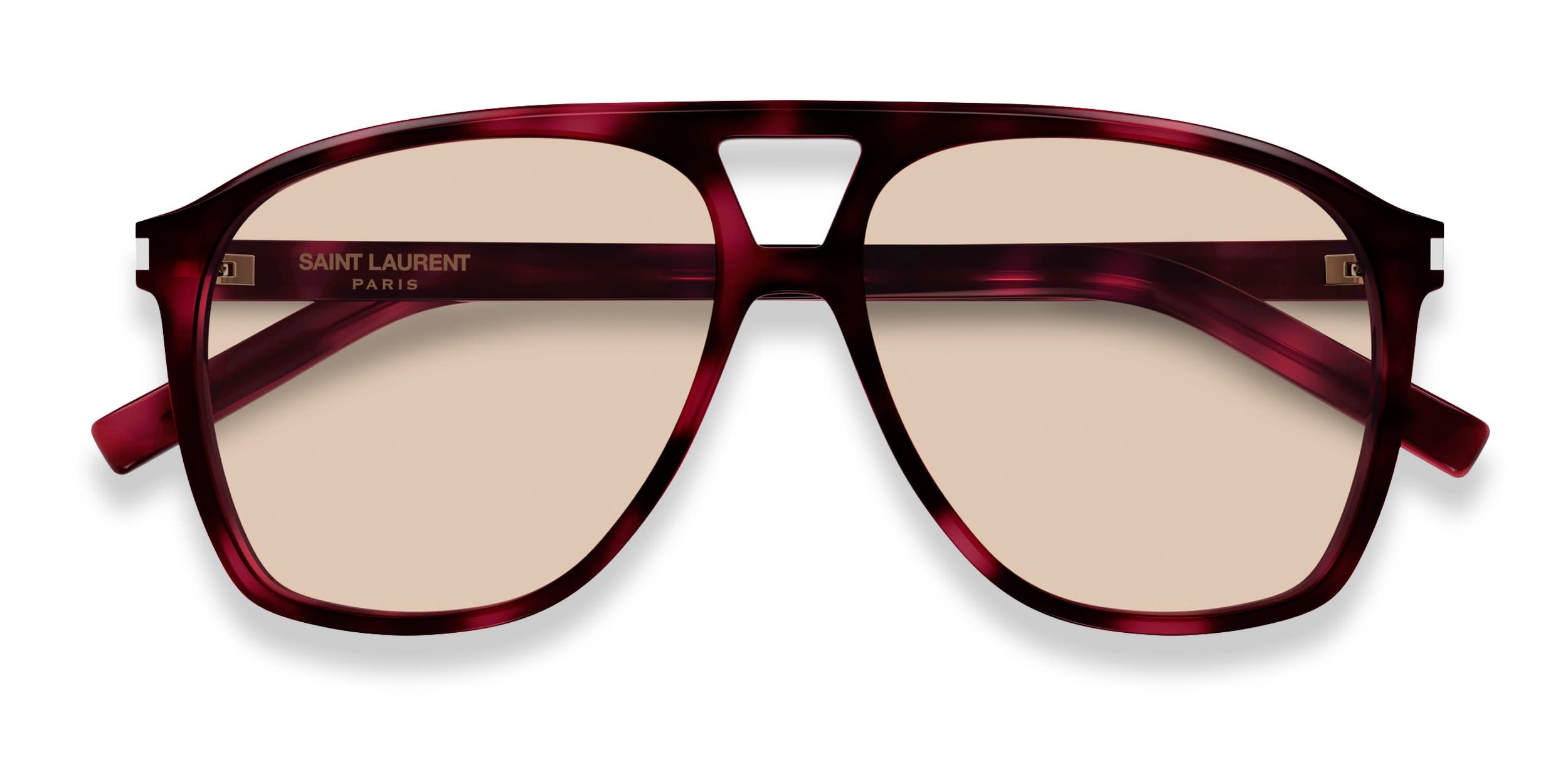 Saint Laurent SL596 Tortoise, Brown glasses - Tortoise / Brown - Frontal View