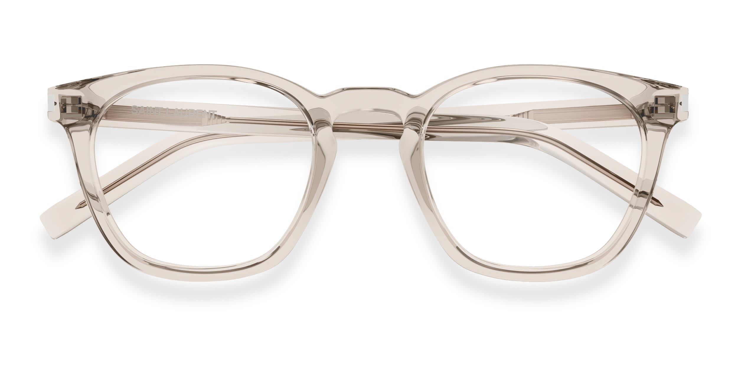 Saint Laurent SL28 Beige glasses - Beige - Frontal View