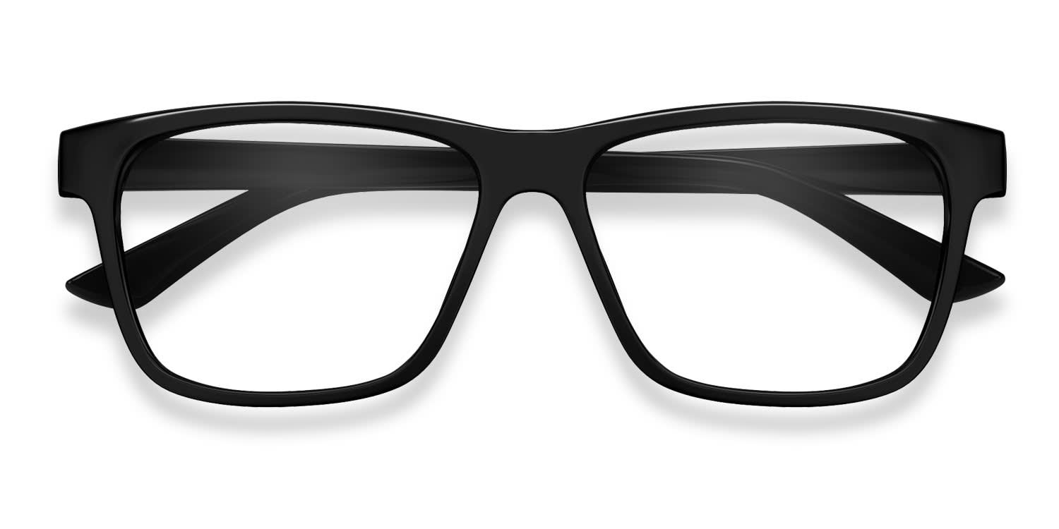 Puma PU0470O Shiny Black glasses - Shiny Black - Frontal View