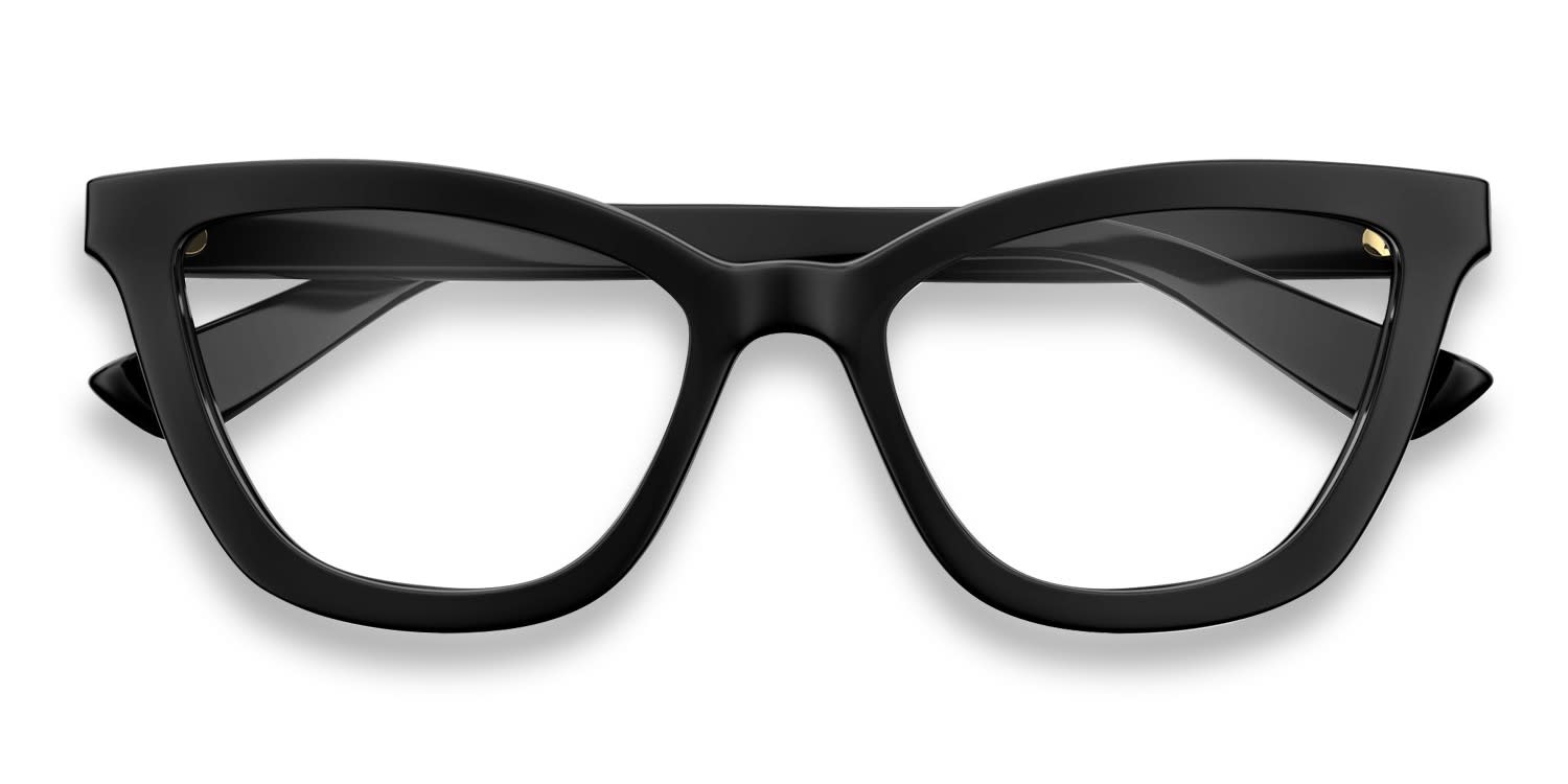 メガネ GUCCI Gucci - GG0031OA - 001 black black transpare Gucci GG0031OA Eyeglasses | FREE Shipping - Go-Optic.com
