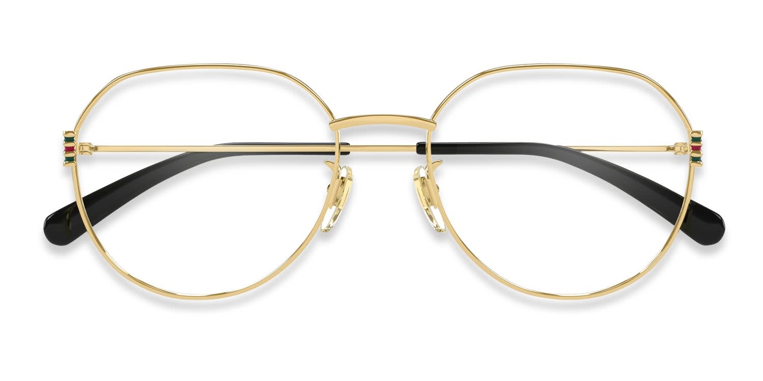 メガネ GUCCI Gucci - GG0880O-001 - gold-gold-transparent Gucci / GG0880O / HAVANA-GOLD-TRANSPARENT - Shop Glasses