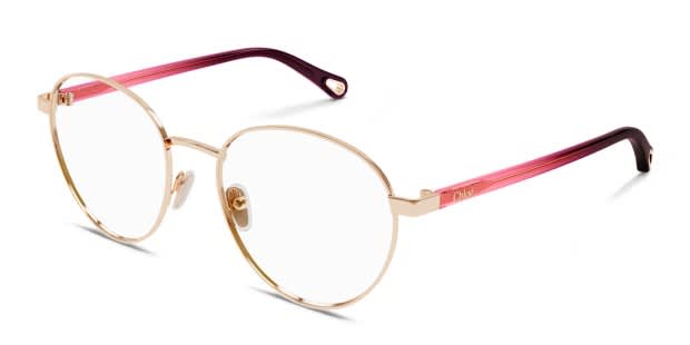 メガネ CHLOE Woman Optical frames Yellow Gold CH0269O 002 Chloe CH0269O Gold, Red Prescription Eyeglasses