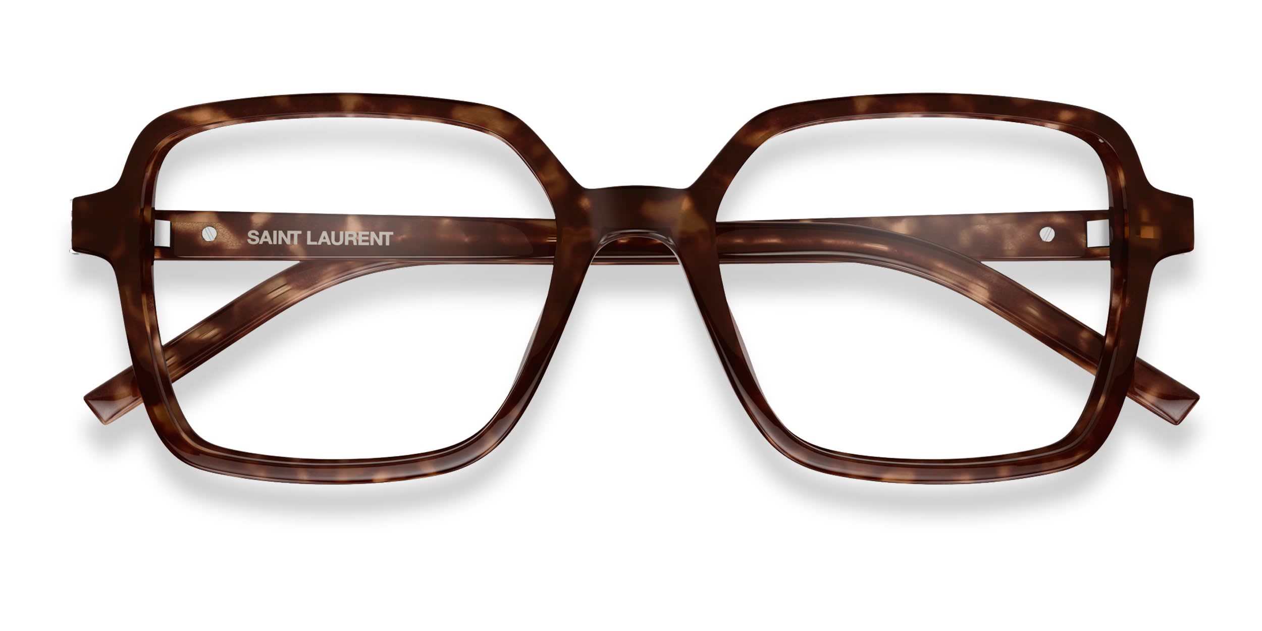 The Saint Laurent SL M139 is a wide squared optical frame with a