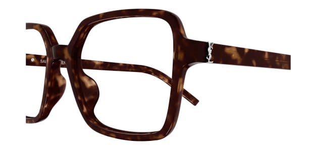 The Saint Laurent SL M139 is a wide squared optical frame with a