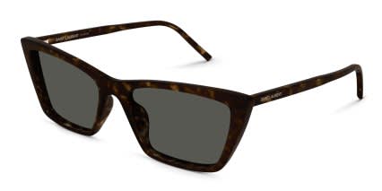 Saint Laurent SL737 Tortoise, Gray glasses - Tortoise / Gray - Angle View