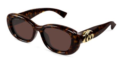 Gucci GG1829SK Tortoise glasses - Tortoise - Angle View