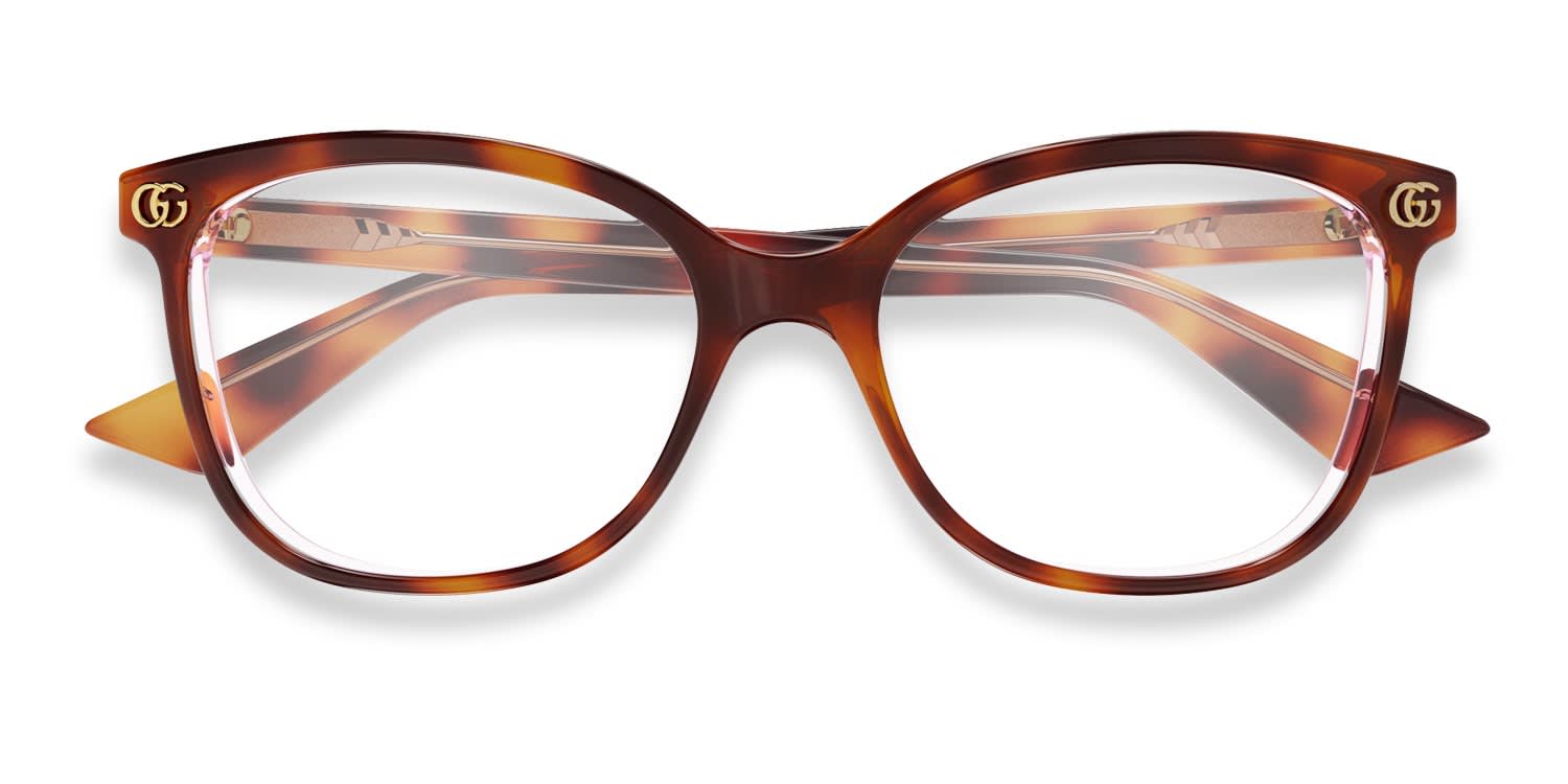 Gucci GG1816O Tortoise, Pink glasses - Tortoise / Pink - Frontal View