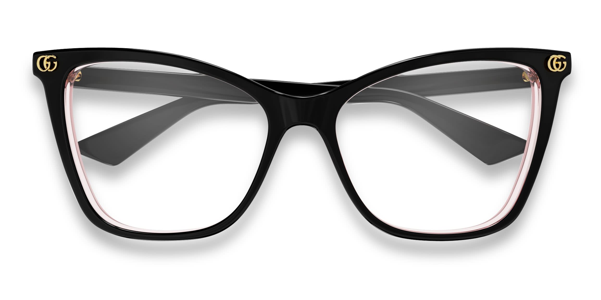 Gucci GG1817O Black, Pink glasses - Black / Pink - Frontal View