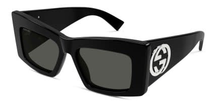 Gucci GG1842S Shiny Black glasses - Shiny Black - Angle View