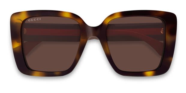 GUCCI サングラス Gucci GG1861S 001 Rectangular Sunglasses Solid Black - eye-oo.com