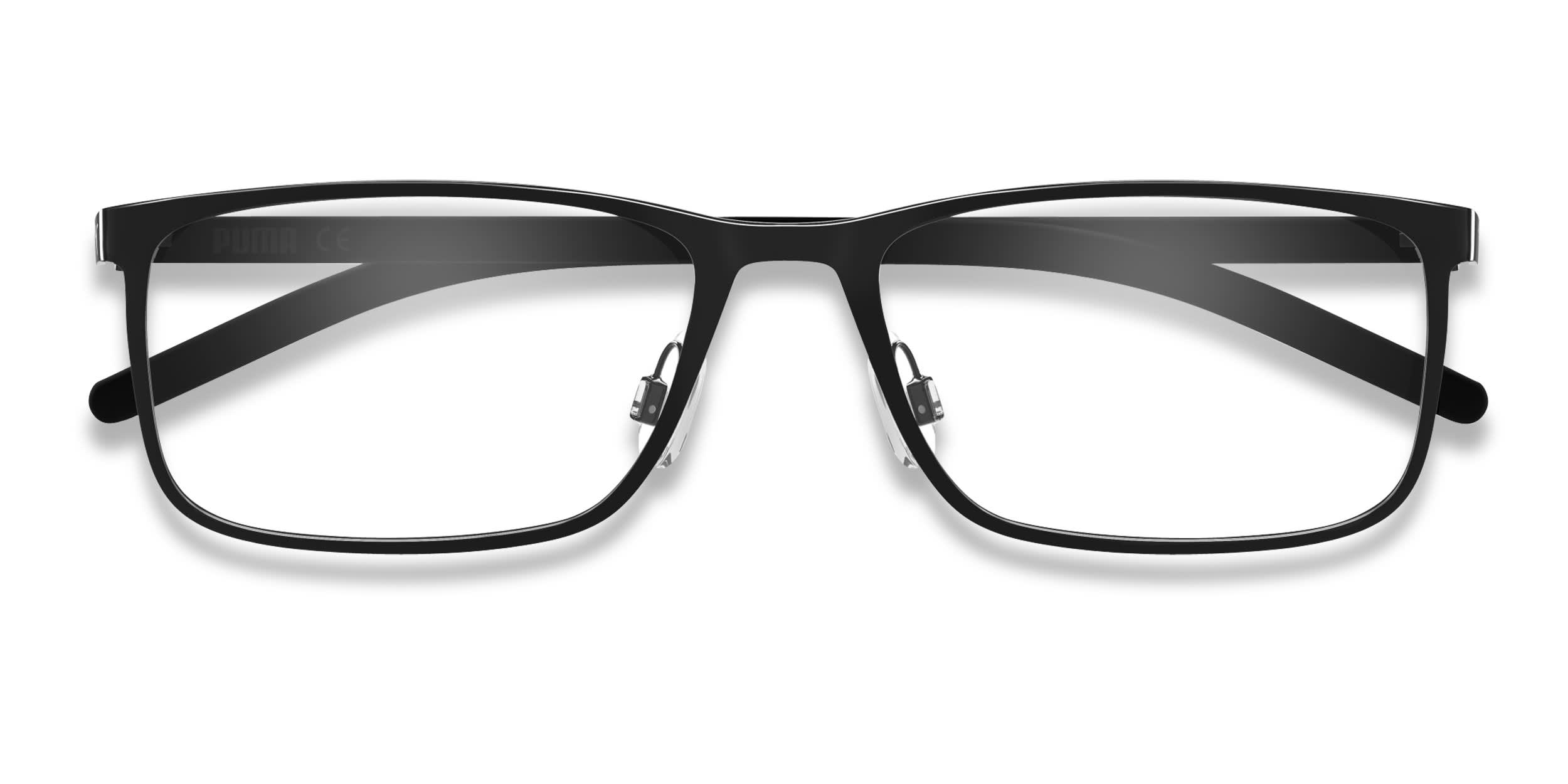 Puma PU0490O Shiny Black glasses - Shiny Black - Frontal View