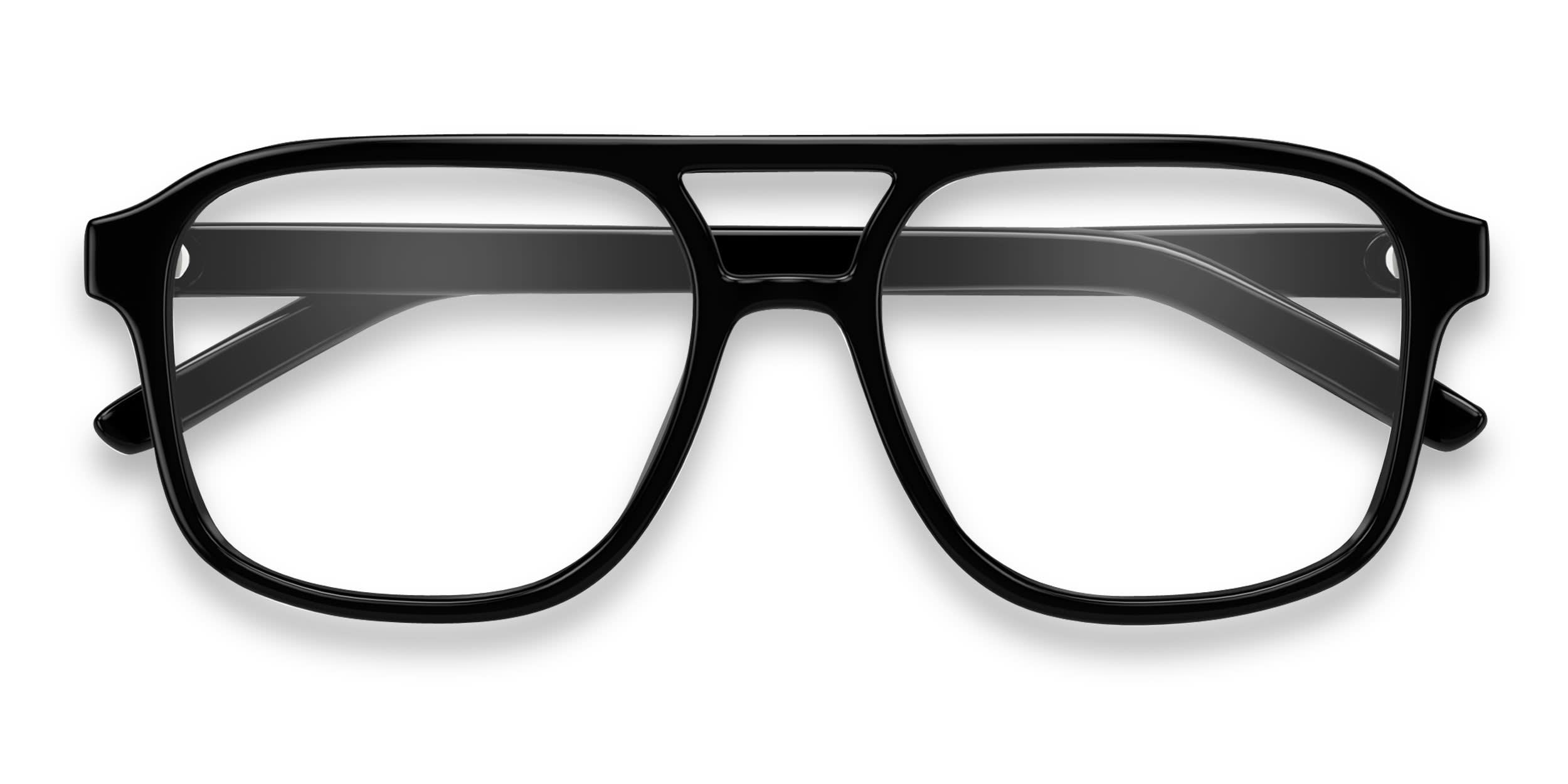 Puma PU0495O Shiny Black glasses - Shiny Black - Frontal View