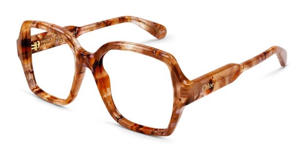Chloe CH0155O Tortoise, Beige Prescription Eyeglasses