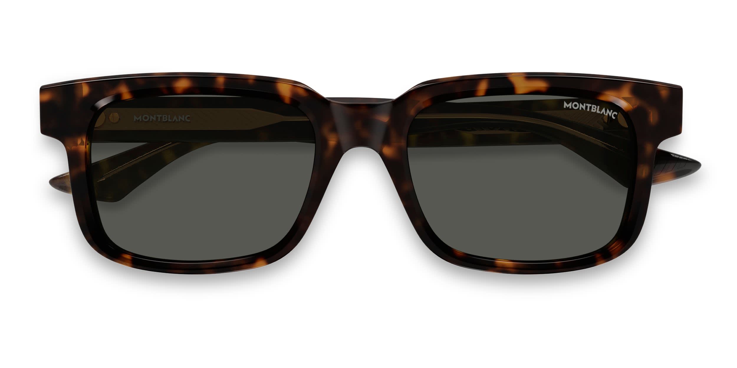 Mont Blanc MB0364S Tortoise, Gold Prescription Sunglasses