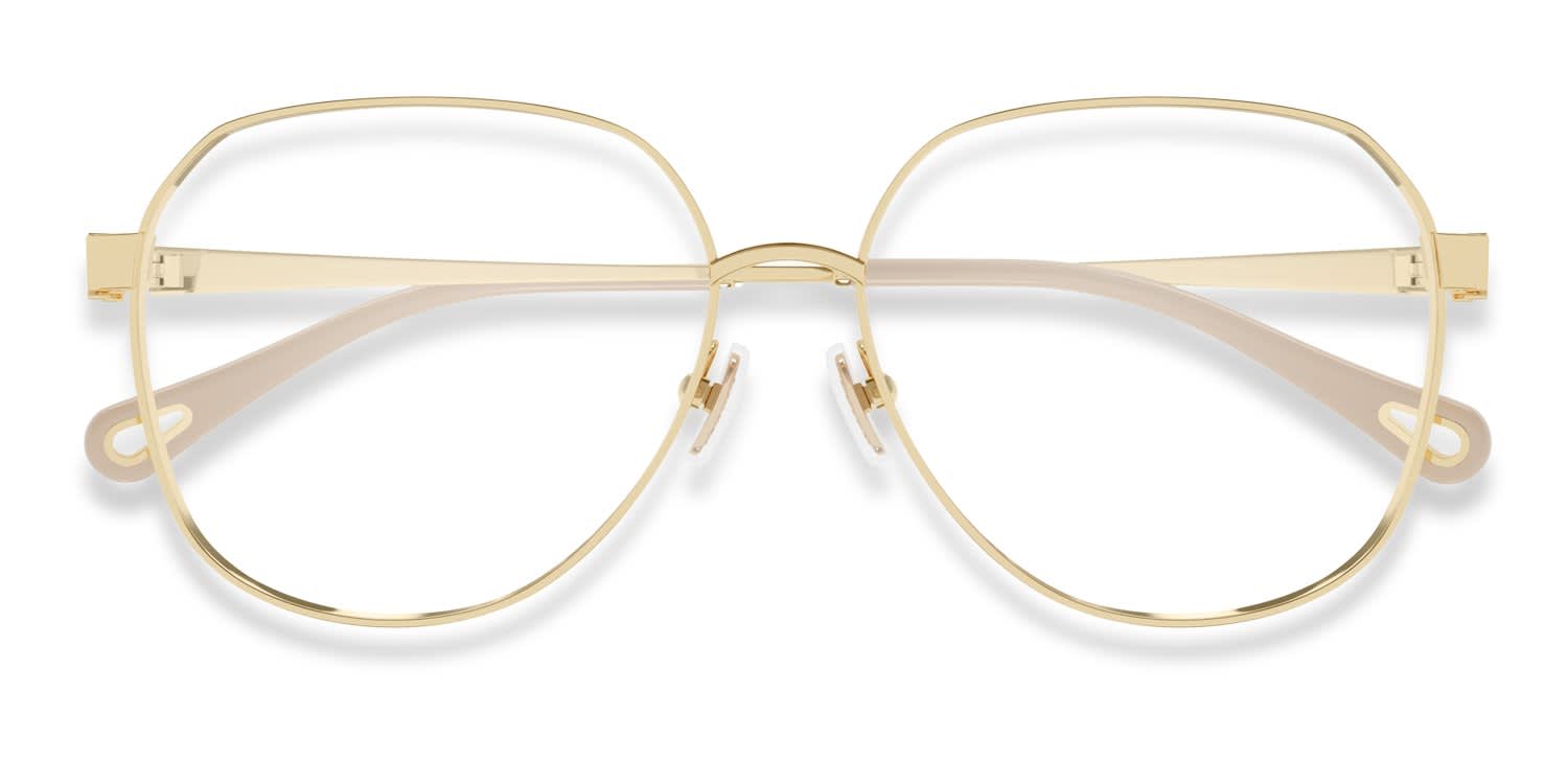 Chloe CH0307O Gold glasses - Gold - Frontal View