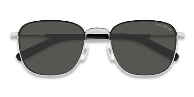 Mont Blanc MB0392SA Black, Silver Prescription Sunglasses
