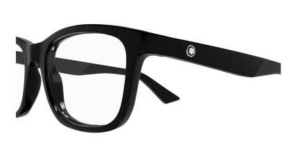 Mont Blanc MB0401O Shiny Black glasses - Shiny Black - Side View