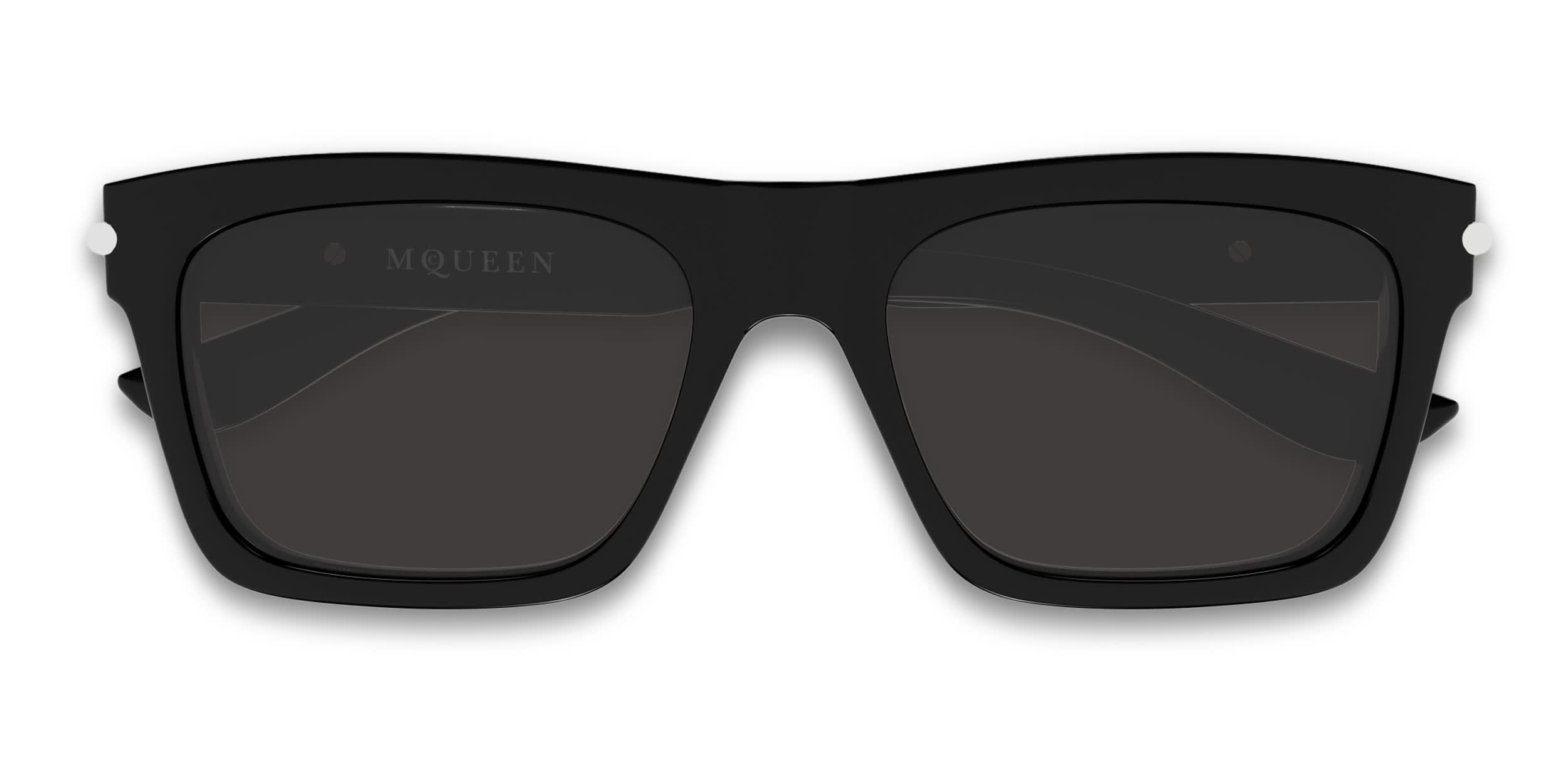 Alexander McQueen AM0495S Shiny Black glasses - Shiny Black - Frontal View