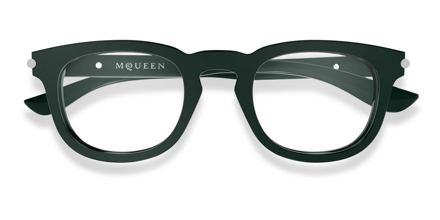 Alexander McQueen AM0498O Green glasses - Green - Frontal View