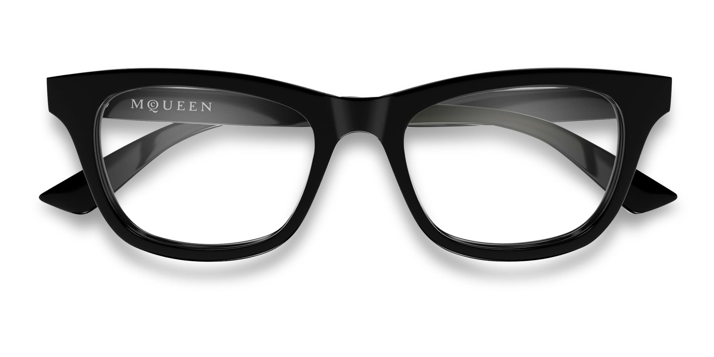 Alexander McQueen AM0515O Shiny Black glasses - Shiny Black - Frontal View