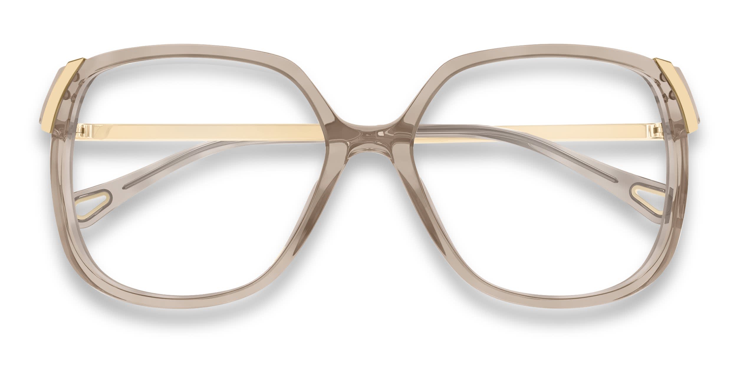 Chloe CH0287O Brown, Gold glasses - Brown / Gold - Frontal View