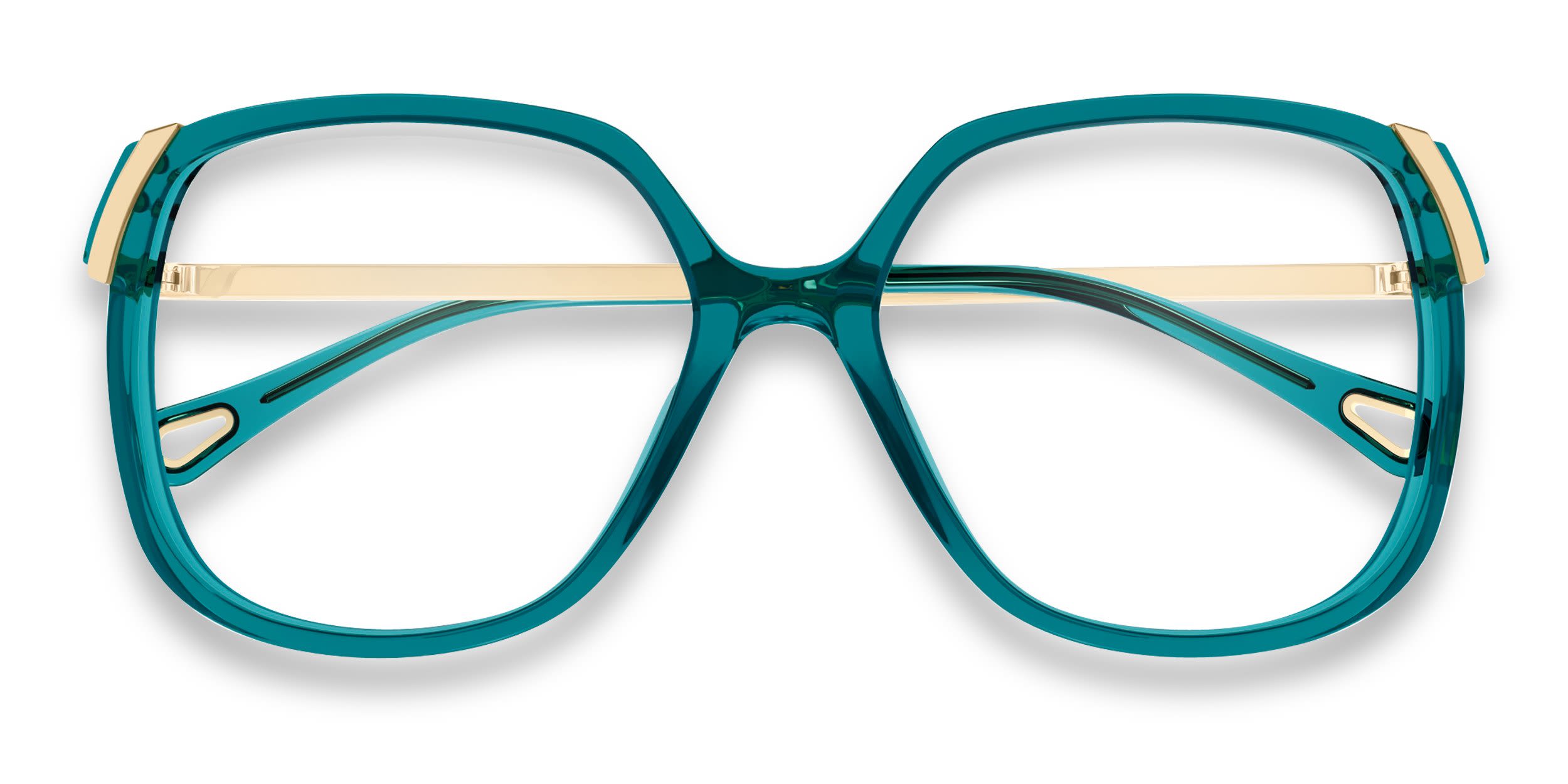 chie_ko0924 Chloe CH0287O Green, Gold Prescription Eyeglasses