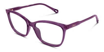 Chloe CH0318O Purple glasses - Purple - Angle View