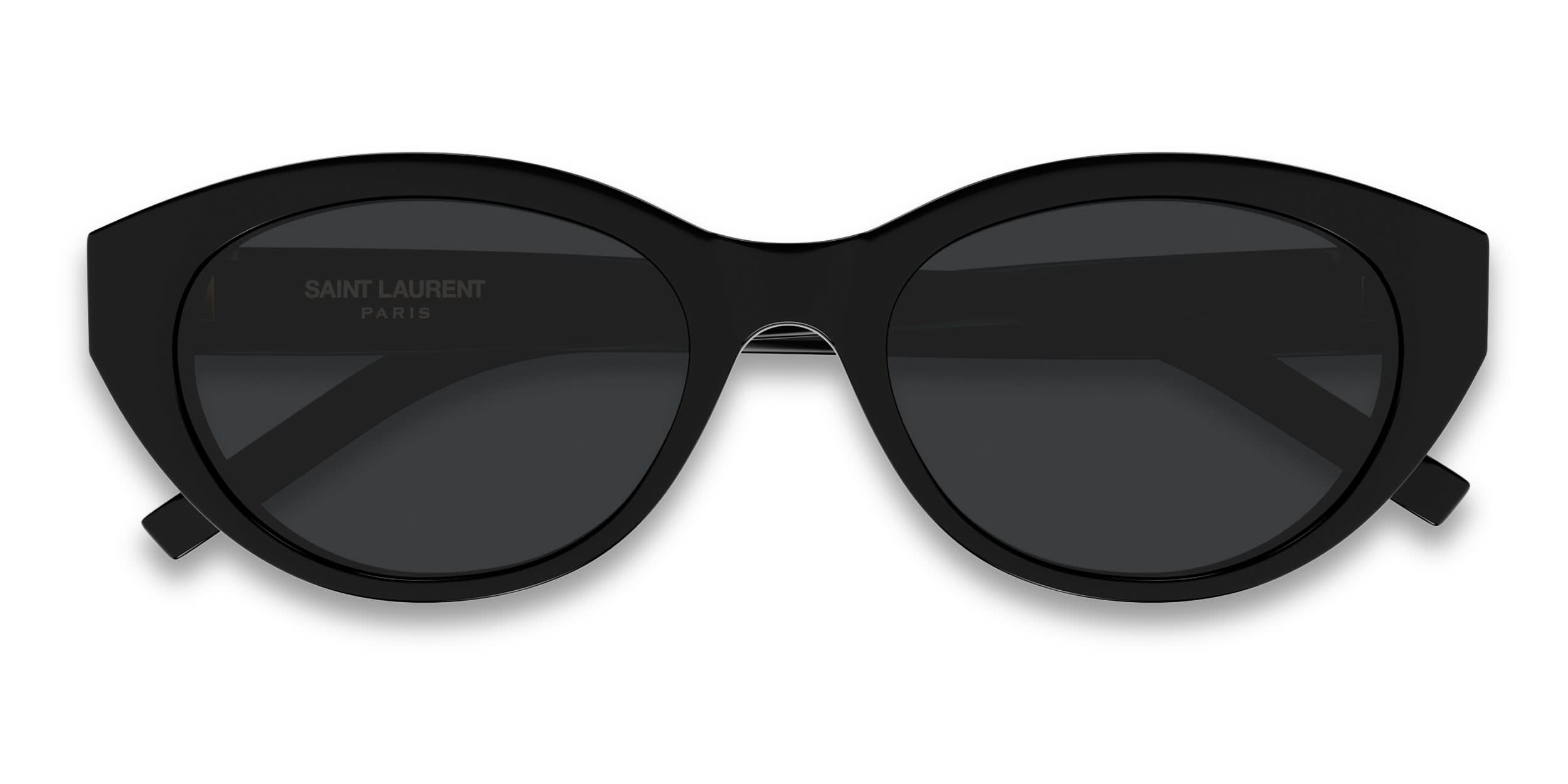 Saint Laurent SLM148 Black glasses - Black - Frontal View
