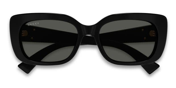 GUCCI ブラックフレーム サングラス Gucci GG1979SK Shiny Black Prescription Sunglasses