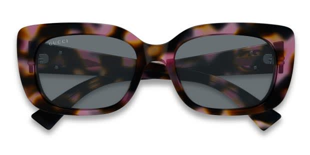 Gucci GG1979SK Tortoise, Purple Prescription Sunglasses