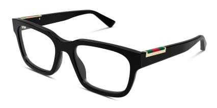 Gucci GG1961O Shiny Black glasses - Shiny Black - Angle View