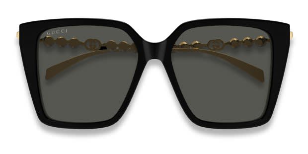 Gucci GG1967S Shiny Black Prescription Sunglasses display picture 1